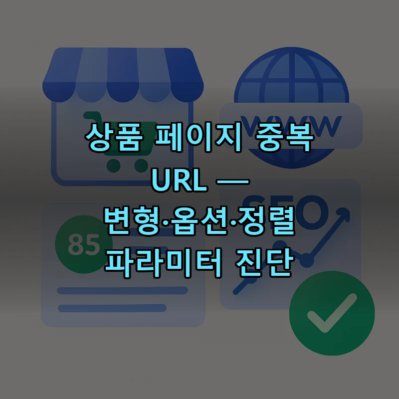 쇼핑몰 상품 페이지 중복 URL과 canonical 태그 진단 방법