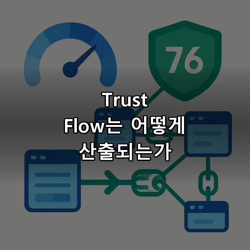 Trust Flow 점수 산출 원리 - 시드 사이트에서 신뢰 전파 방식 설명