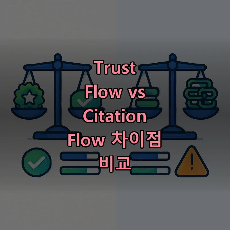 Trust Flow와 Citation Flow 차이점 비교 - TF CF 비율 해석 방법